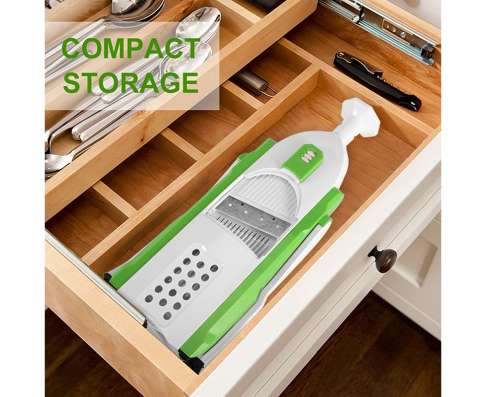 4 in 1 Multifunctional Kitchen Chopping Artifact Vegetable Slicer Food Chopper Green - Image 3