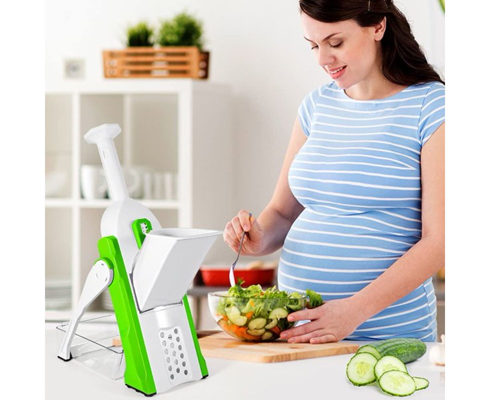 4 in 1 Multifunctional Kitchen Chopping Artifact Vegetable Slicer Food Chopper Green - Image 6