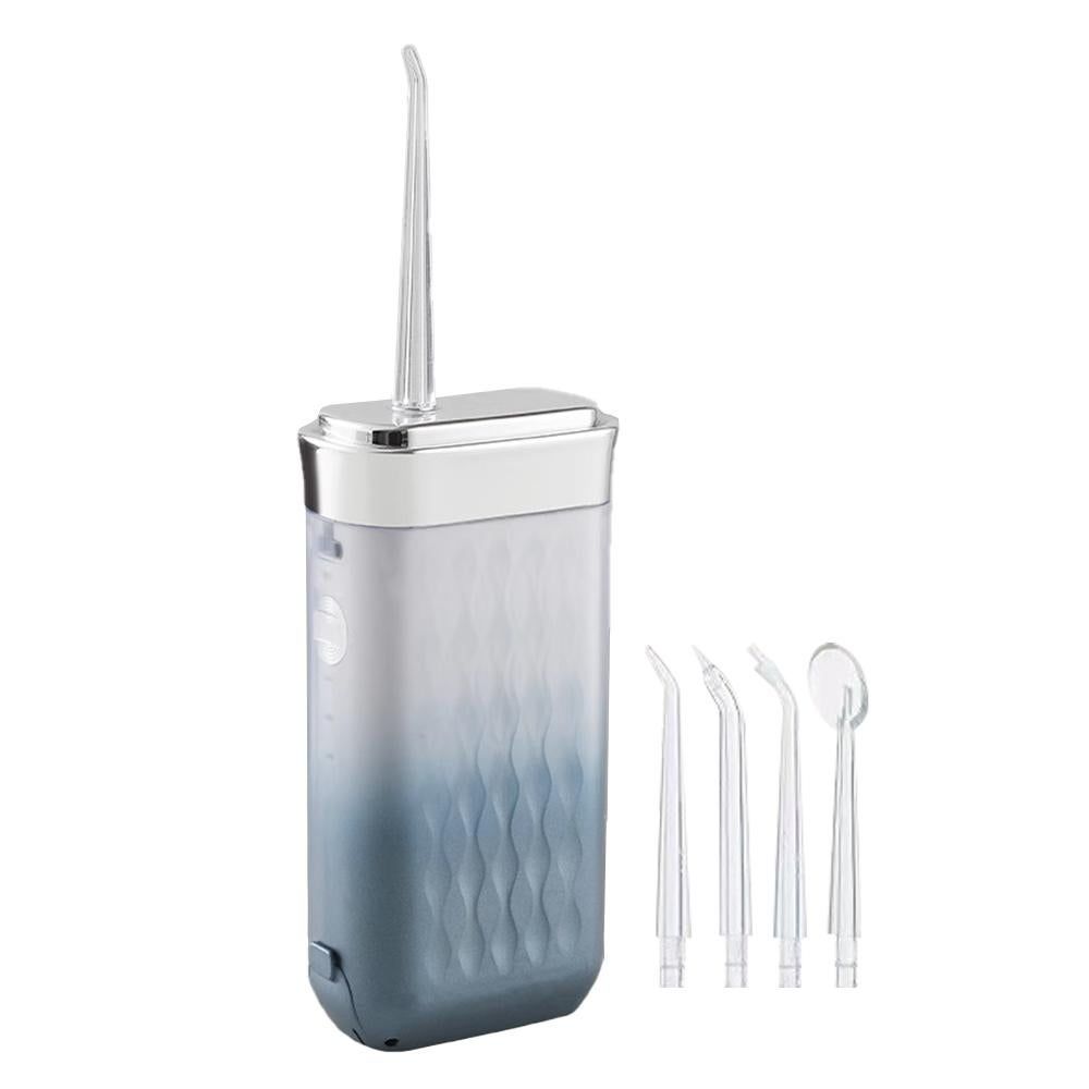 Mini Portable Oral Irrigator Rechargeable Water Dental Flosser With Stretchable Water Tan -Pink - Image 8