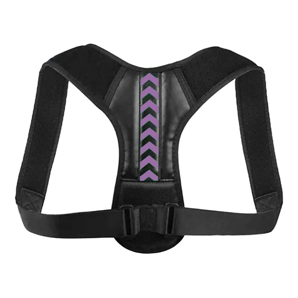 Posture Corrector Back Brace for Women and Men Adjustable Upper Shoulder Back Support Brace -Purple - Image 2