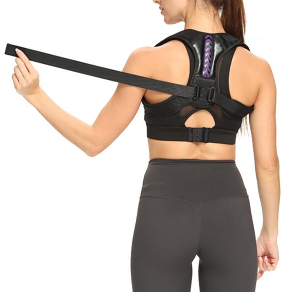 Posture Corrector Back Brace for Women and Men Adjustable Upper Shoulder Back Support Brace -Purple - Image 8