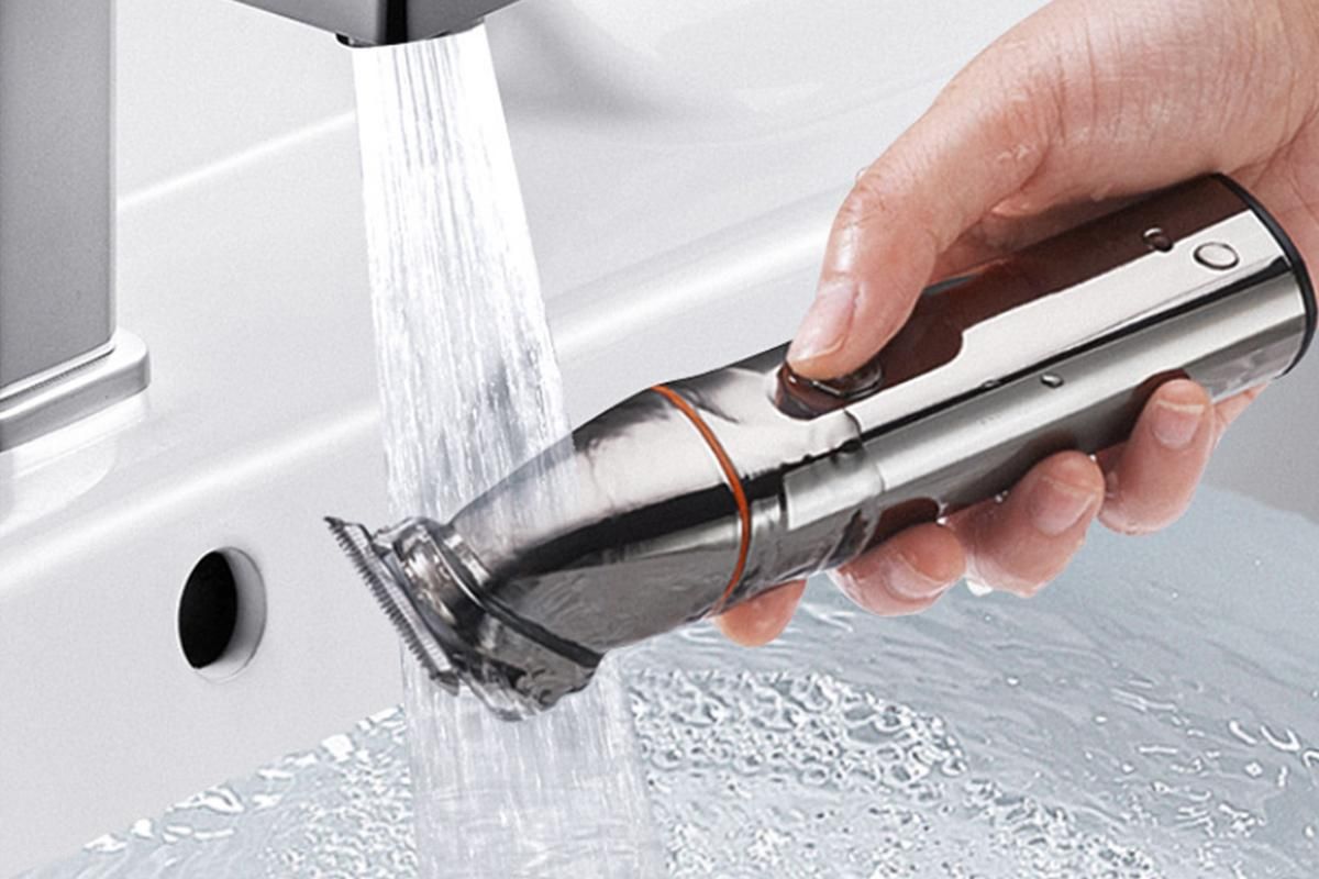 Professional Hair Clippers Trimmer Kit Washable Electric Razor Hair Trimmer For Men-Silver - Image 3