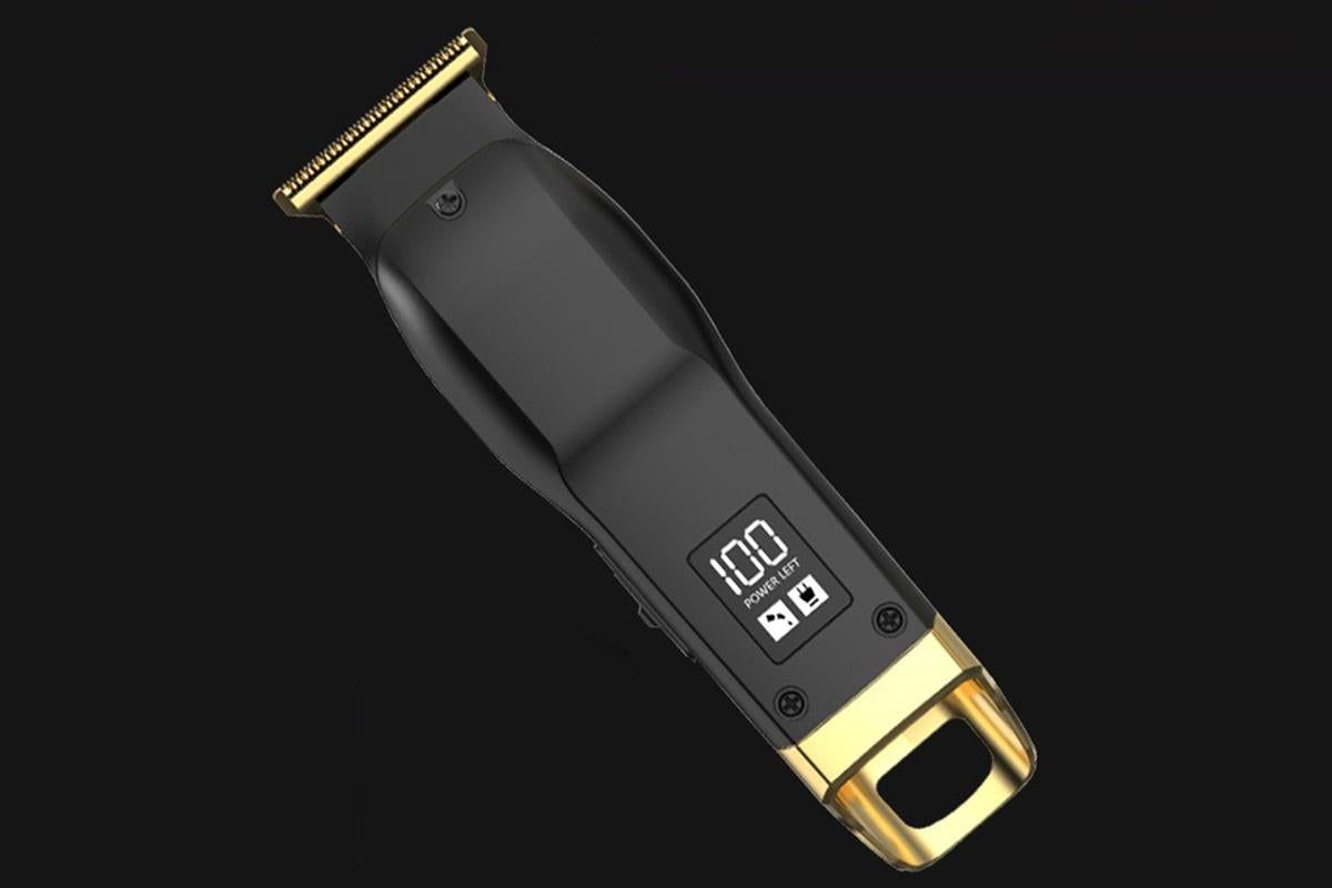 Rechargeable Men Hair Clipper Wet Dry Use for Home Dorm Barber Shop-Gold - Image 2