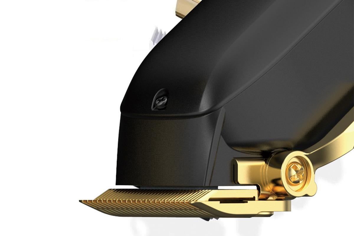Rechargeable Men Hair Clipper Wet Dry Use for Home Dorm Barber Shop-Gold - Image 4