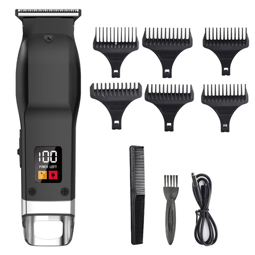 Rechargeable Men Hair Clipper Wet Dry Use for Home Dorm Barber Shop-Grey - Image 6