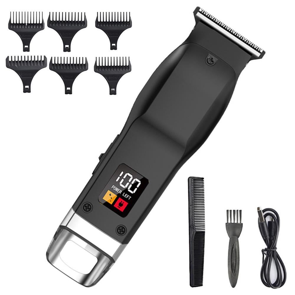Rechargeable Men Hair Clipper Wet Dry Use for Home Dorm Barber Shop-Grey - Image 7