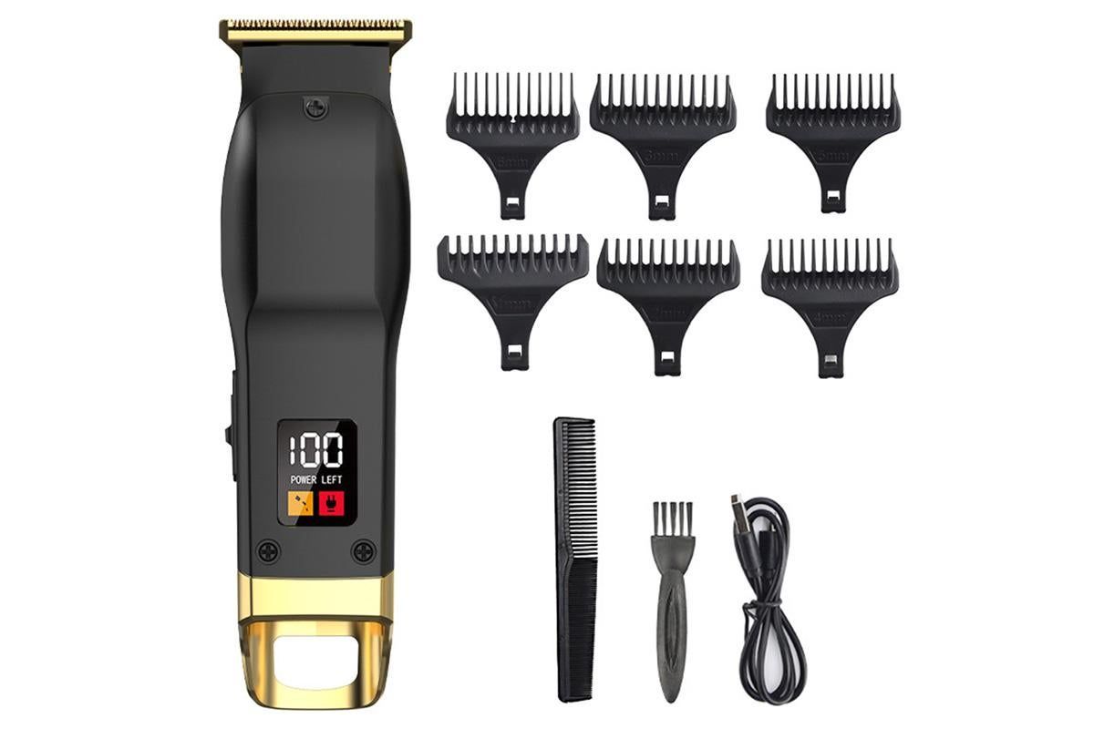Rechargeable Men Hair Clipper Wet Dry Use for Home Dorm Barber Shop-Grey - Image 8