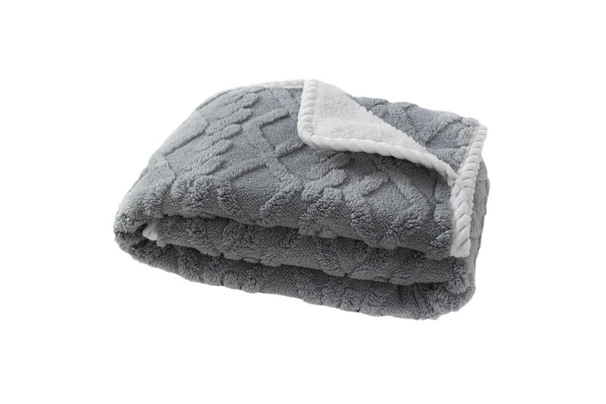 2pcs Pet Blanket for Couch Protection Water Resistance Cats Dogs Blanket for Furniture Protector-Grey L - Image 4