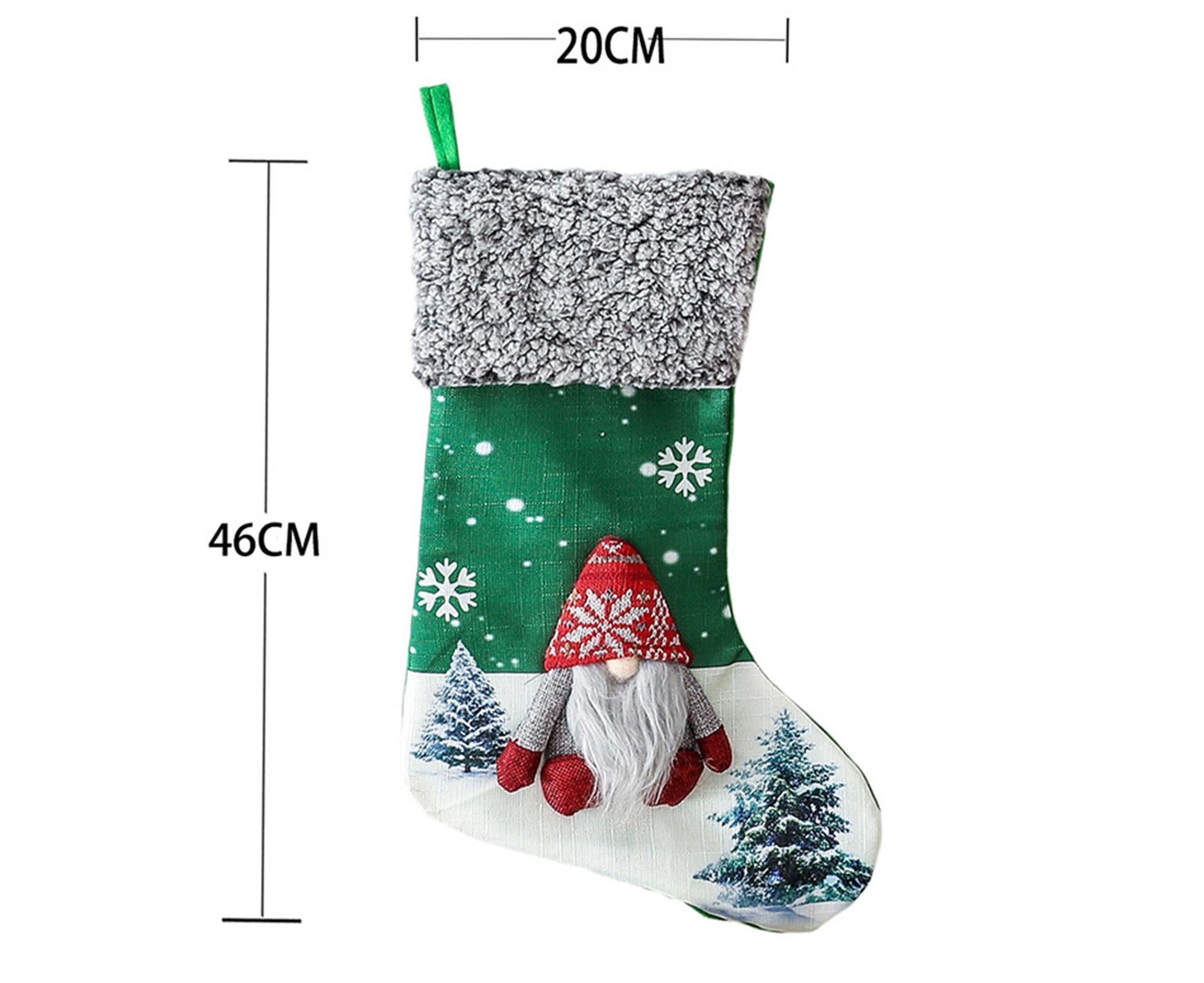 Non Woven Xmas Stocking No Face Dwarf-Green - Image 3
