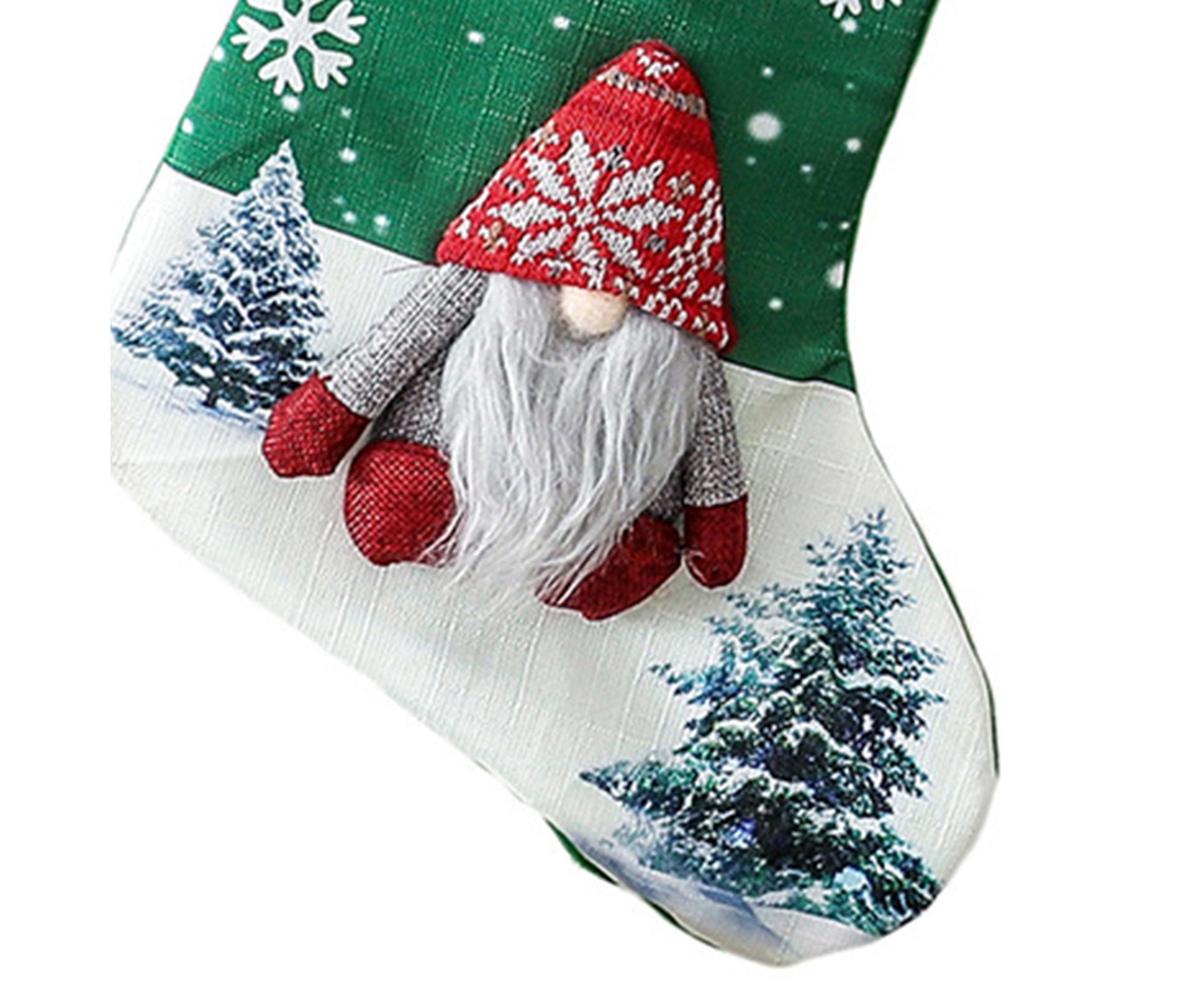 Non Woven Xmas Stocking No Face Dwarf-Green - Image 5