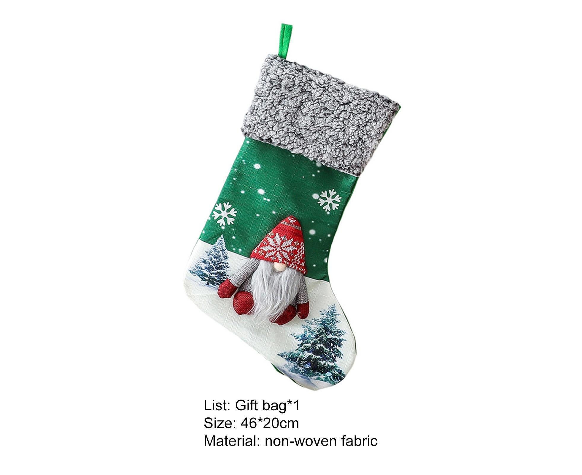 Non Woven Xmas Stocking No Face Dwarf-Green - Image 6