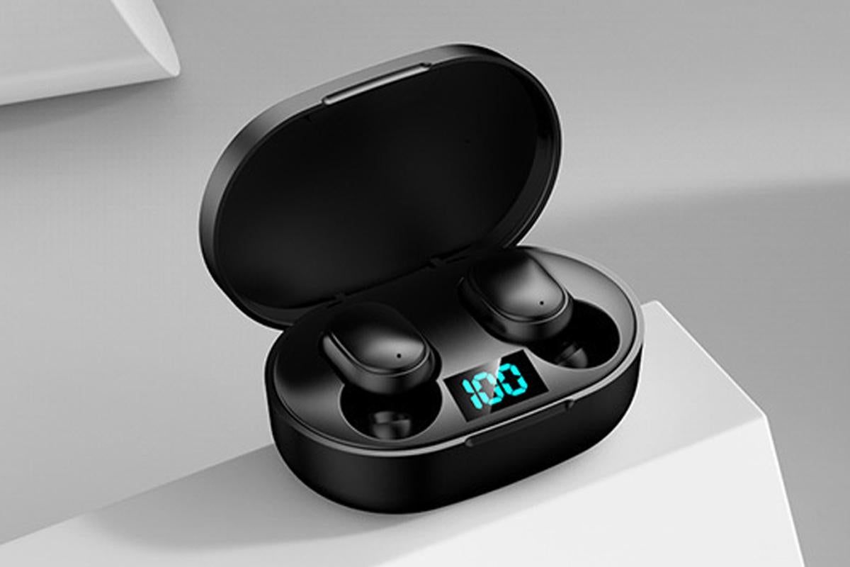 Bluetooth 5.1 Wireless Earbuds with LED Display IPX4 Waterproof Headphones-Black - Image 7