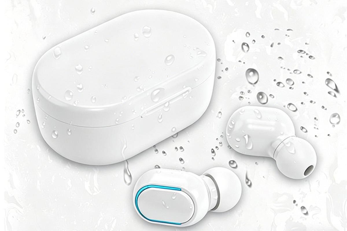 Bluetooth 5.1 Wireless Earbuds with LED Display IPX4 Waterproof Headphones-White - Image 6