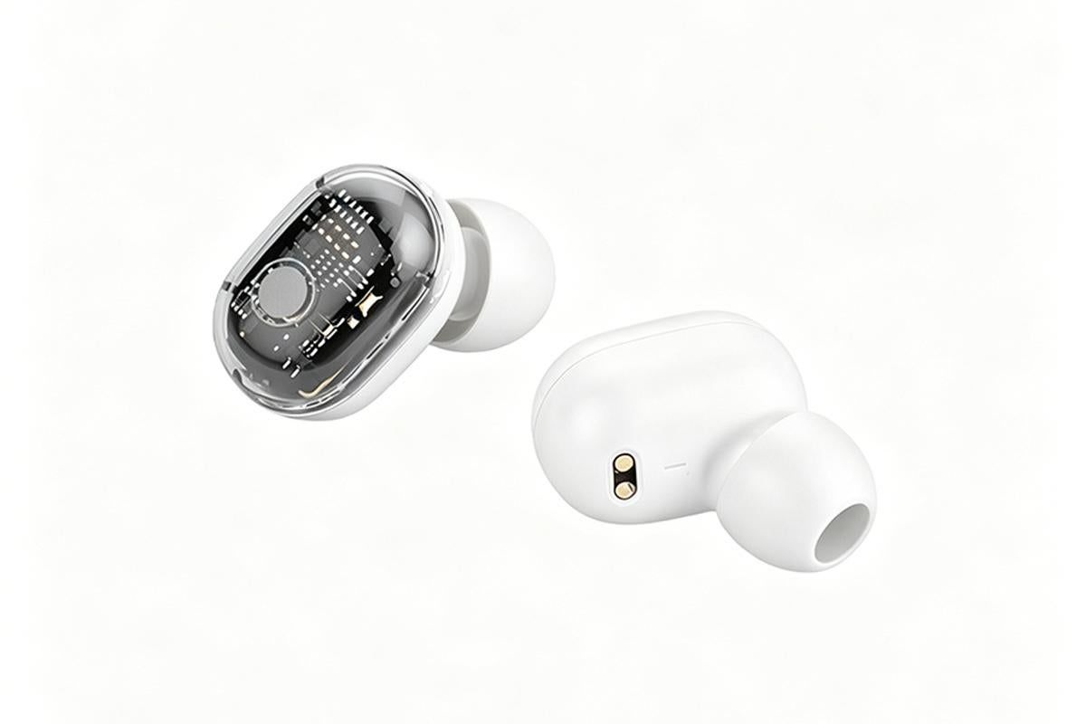 Bluetooth 5.1 Wireless Earbuds with LED Display IPX4 Waterproof Headphones-White - Image 8