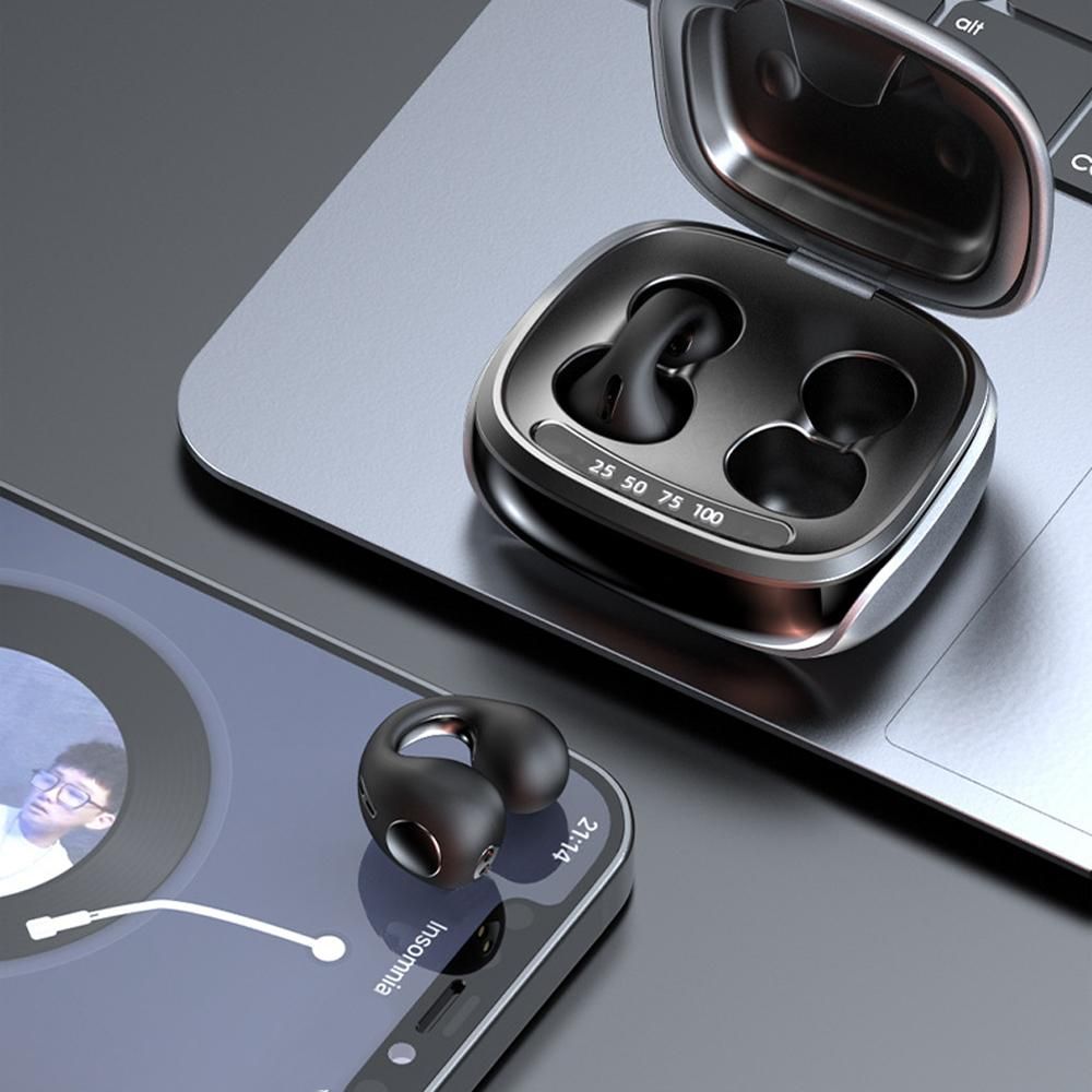 Bluetooth Ear Clip Wireless Headset Clip On Open Ear Earbuds for Sports-Black - Image 7
