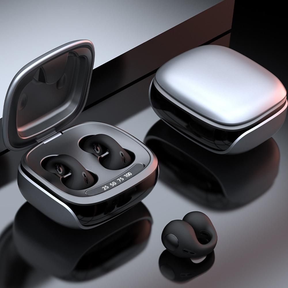 Bluetooth Ear Clip Wireless Headset Clip On Open Ear Earbuds for Sports-Black - Image 8