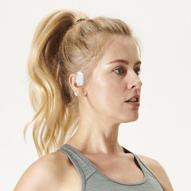 Bluetooth Earphones Wireless In-Ear Sports Stereo TWS Headphones Earhooks Ear-hanging Painless Wearing With Package -White - Image 4