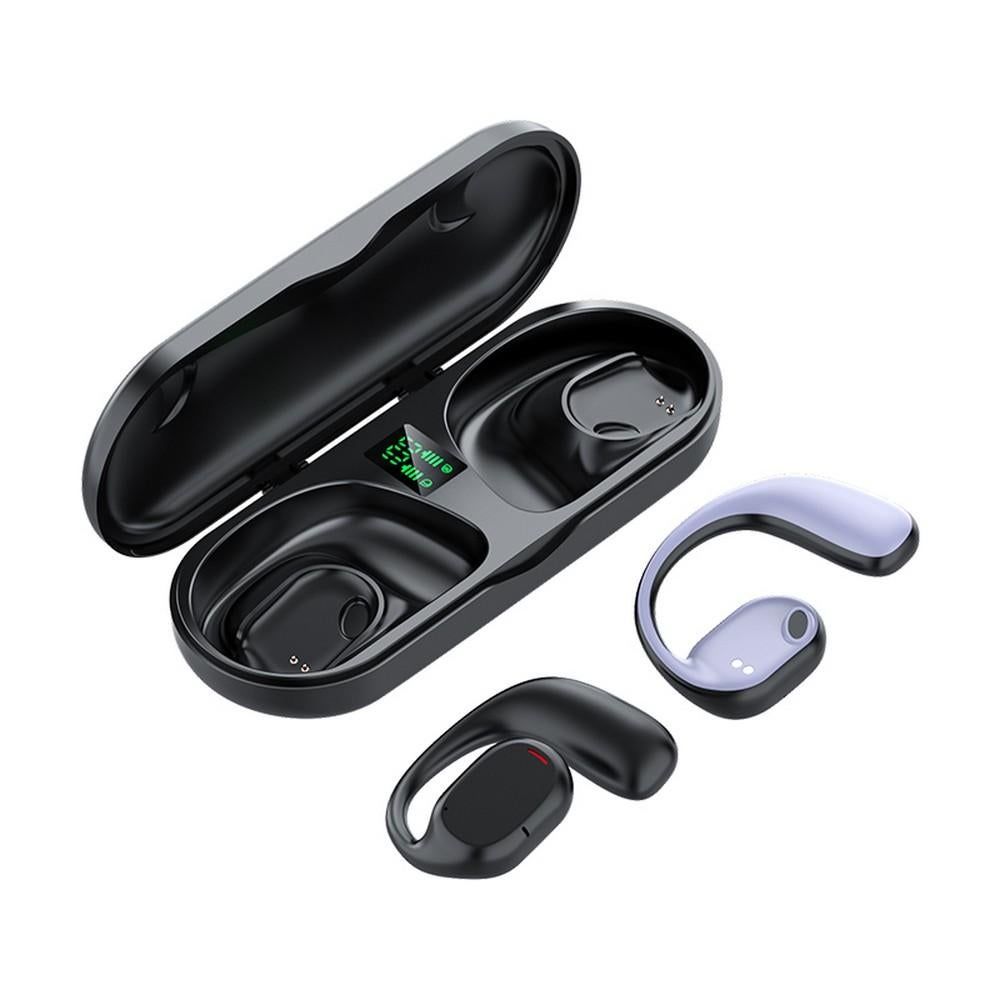 Bluetooth Earphones Wireless In-Ear Sports Stereo TWS Headphones Earhooks Ear-hanging Painless Wearing With Package -Black - Image 2