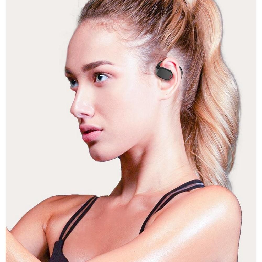 Bluetooth Earphones Wireless In-Ear Sports Stereo TWS Headphones Earhooks Ear-hanging Painless Wearing With Package -Black - Image 3