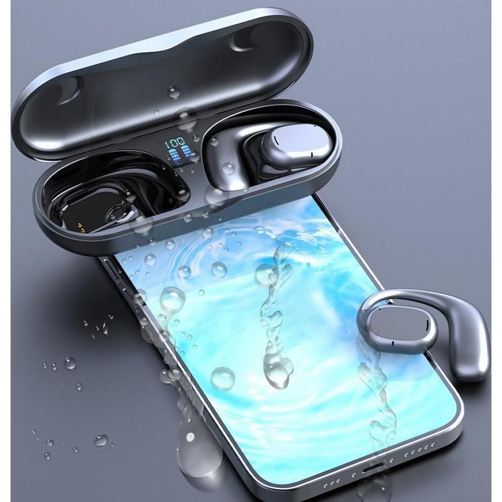 Bluetooth Earphones Wireless In-Ear Sports Stereo TWS Headphones Earhooks Ear-hanging Painless Wearing With Package -Black - Image 4