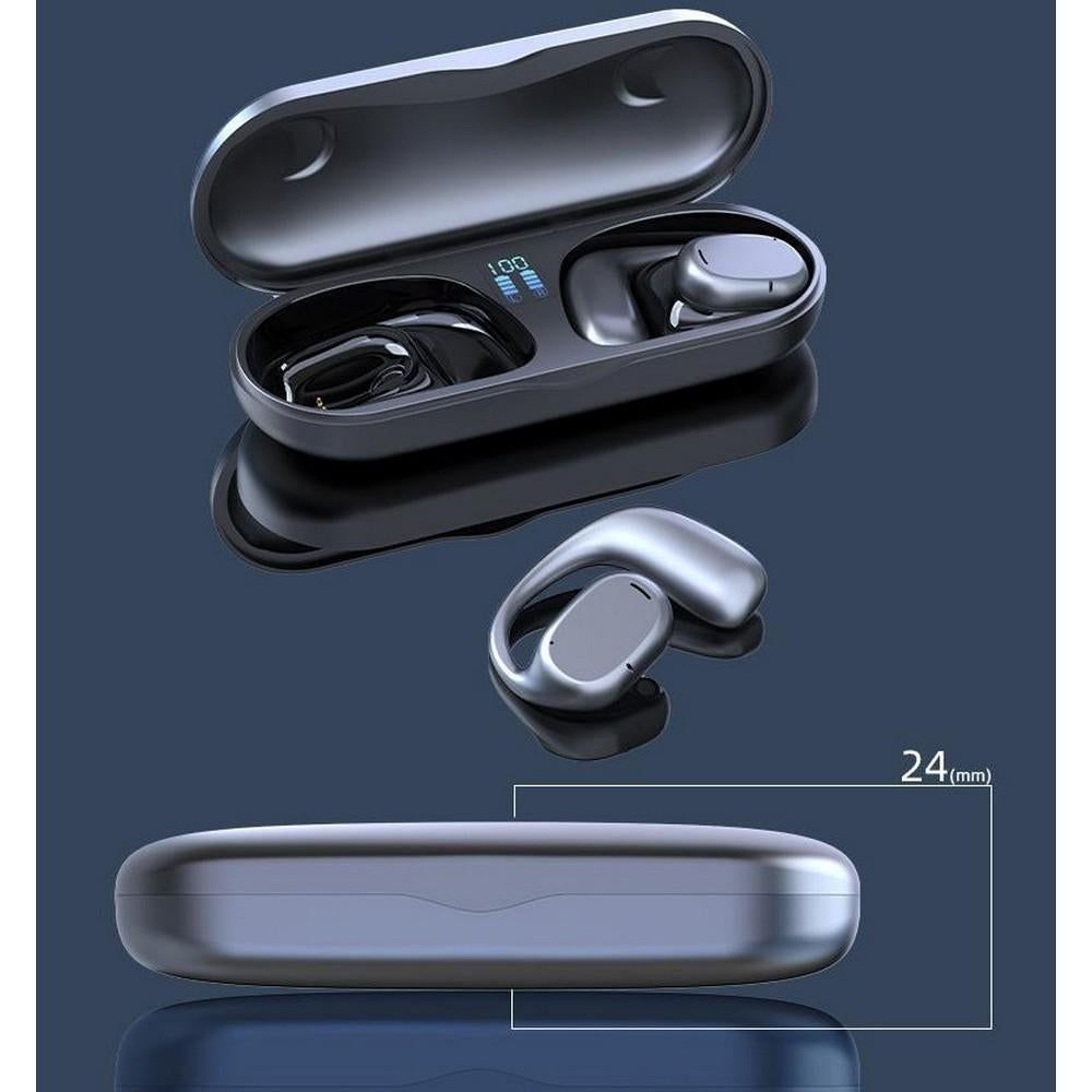 Bluetooth Earphones Wireless In-Ear Sports Stereo TWS Headphones Earhooks Ear-hanging Painless Wearing With Package -Black - Image 7