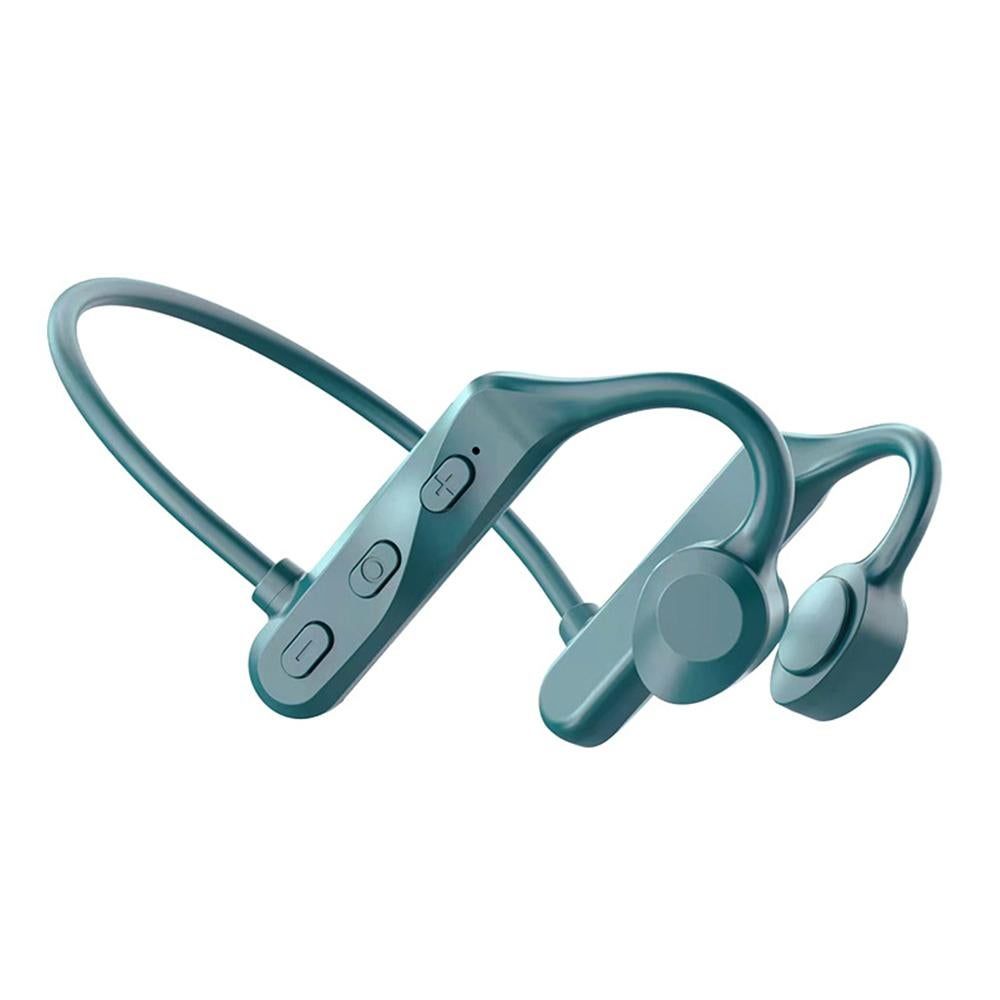 Bone Conduction Headphones Bone Conduction Headphones Wireless Bluetooth 5.0 Sweatproof Sport Earphone -Green - Image 2