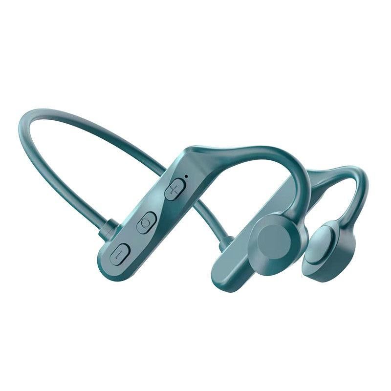 Bone Conduction Headphones Bone Conduction Headphones Wireless Bluetooth 5.0 Sweatproof Sport Earphone -Green - Image 8