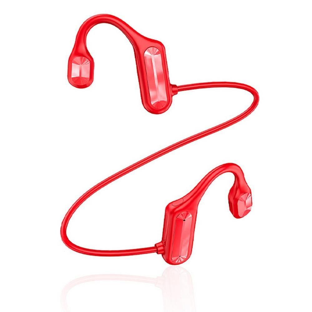 Bone Conduction Headphones Bone Conduction Bluetooth Earphones -Red - Image 3