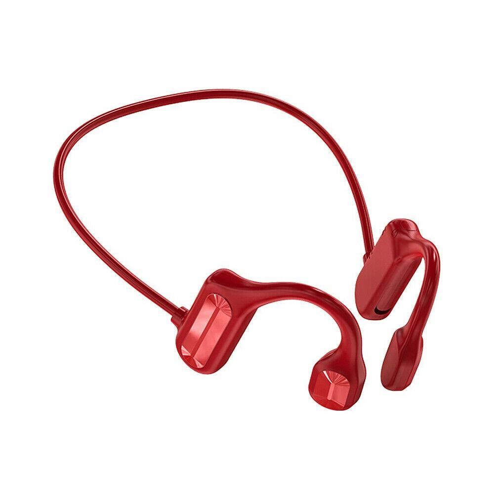 Bone Conduction Headphones Bone Conduction Bluetooth Earphones -Red - Image 8