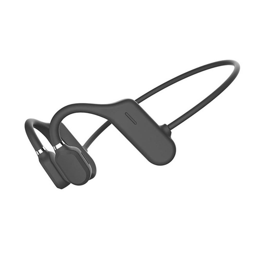 Bone Conduction Headphones Bone Conduction Headphones Bluetooth 5.0 Wireless Sports Earphones Lightweight Ear Hook -Black - Image 1