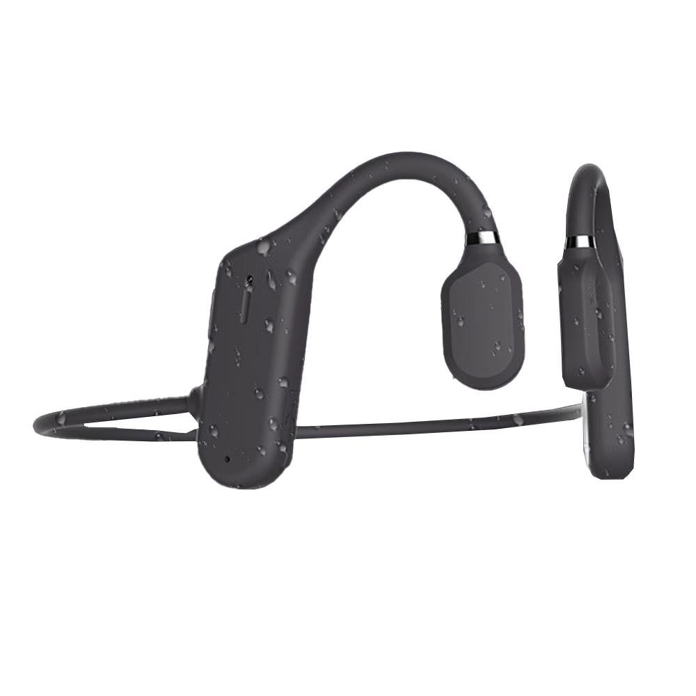 Bone Conduction Headphones Bone Conduction Headphones Bluetooth 5.0 Wireless Sports Earphones Lightweight Ear Hook -Black - Image 3