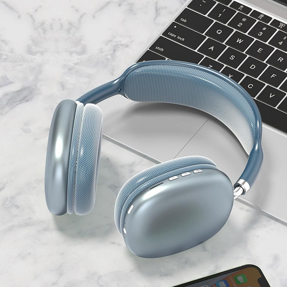 Gaming Headset Wireless Headset P9 Wireless Headphones TWS Earphones Noise Reduction Headset -Blue - Image 3