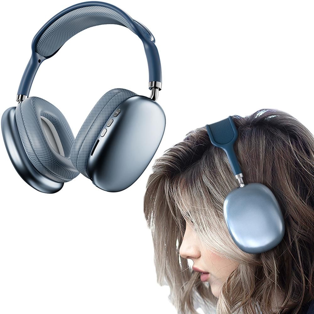 Gaming Headset Wireless Headset P9 Wireless Headphones TWS Earphones Noise Reduction Headset -Blue - Image 5