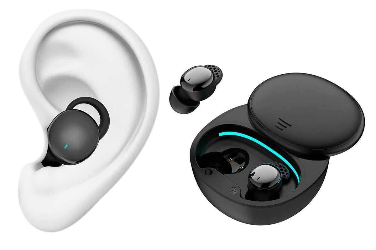 Invisible Sleep Wireless Earphone Bluetooth 5.3 Headphones Hidden Earbuds-Black - Image 1