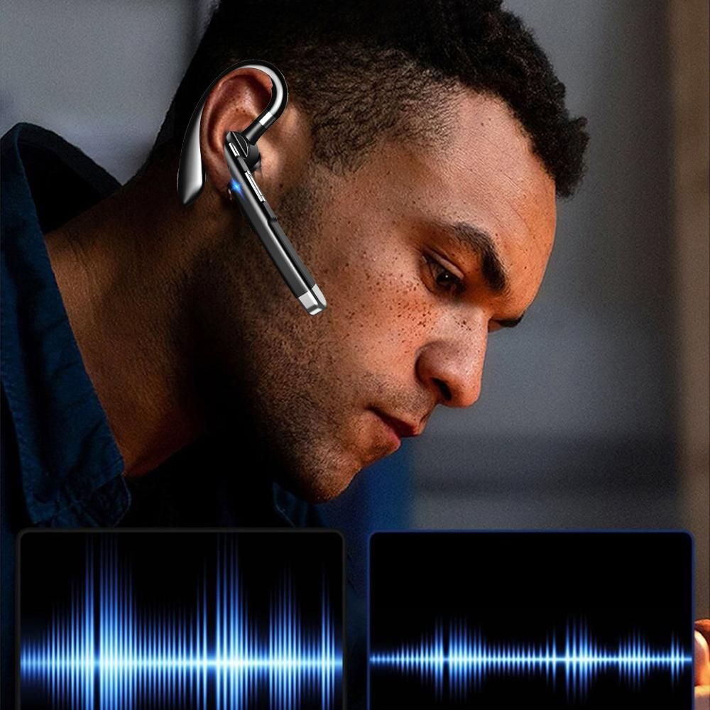 Single Ear Bluetooth Headset Wireless Headphone with Charging Case - Image 2