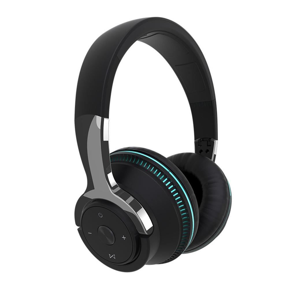 Wireless Bluetooth Headphones Over Ear Foldable Stereo Noise Cancelling Earphone for Travel Home Office -Black - Image 1