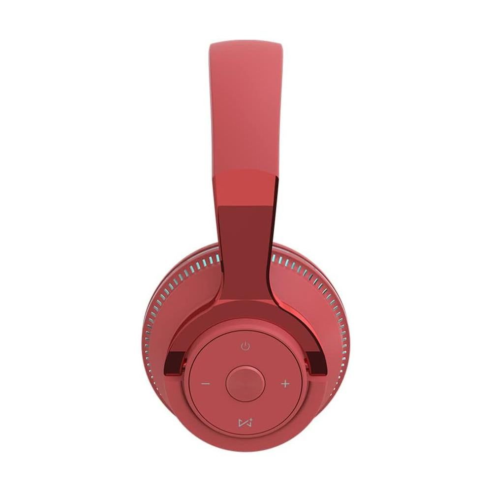 Wireless Bluetooth Headphones Over Ear Foldable Stereo Noise Cancelling Earphone for Travel Home Office -Red - Image 5