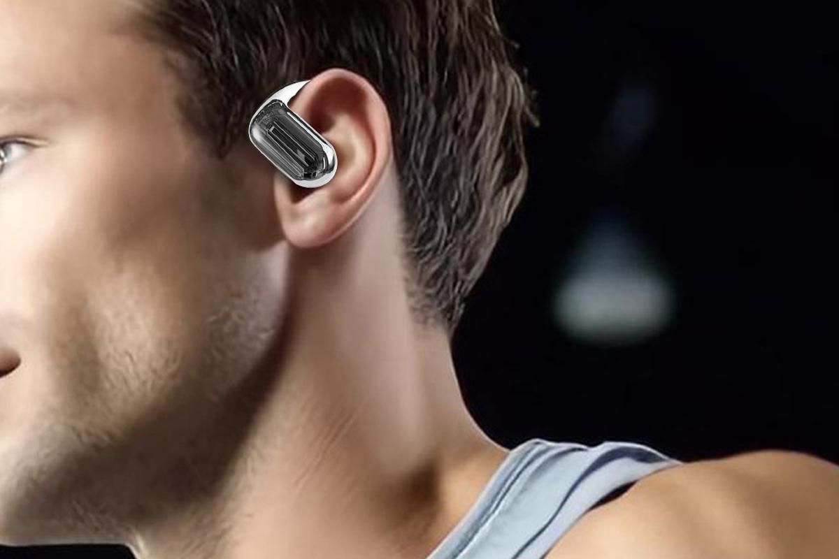 Wireless Earbud Bluetooth Compatible 5.4 Sports Earhook Earphone Earbuds-White - Image 2