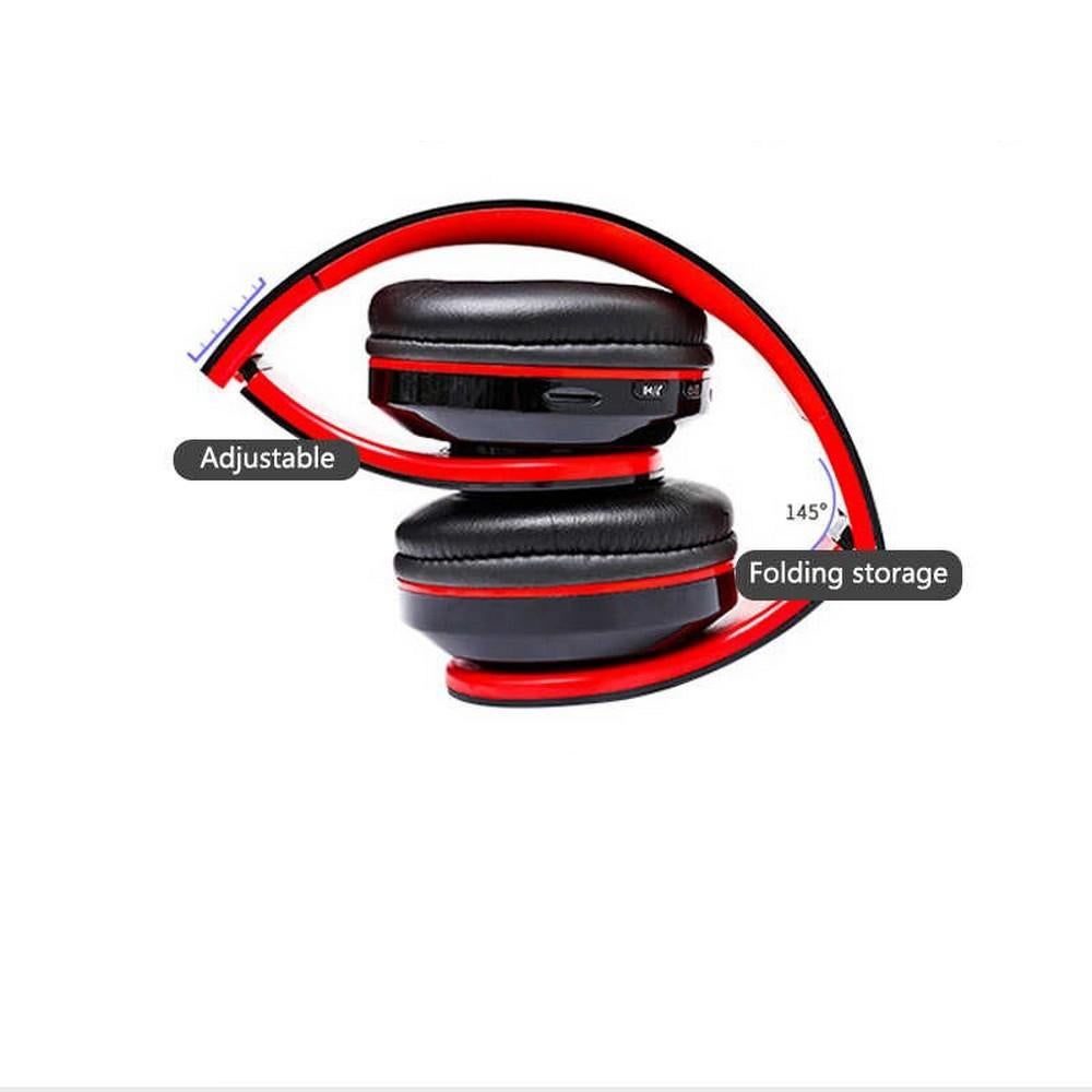 Wireless Headphones Wireless Earbuds B39 LED Light Up Foldable Headset Bluetooth 5.0 Stereo Headphones Built in Microphone -Black - Image 3