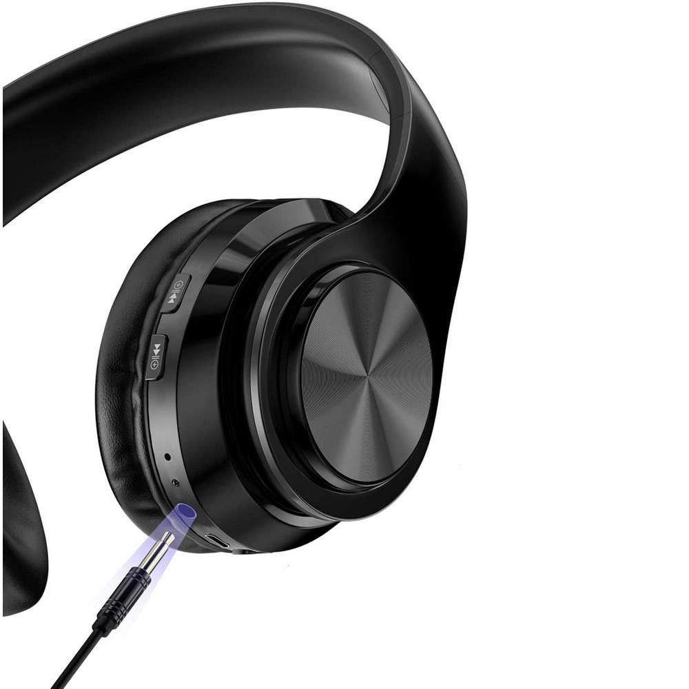 Wireless Headphones Wireless Earbuds B39 LED Light Up Foldable Headset Bluetooth 5.0 Stereo Headphones Built in Microphone -Black - Image 6