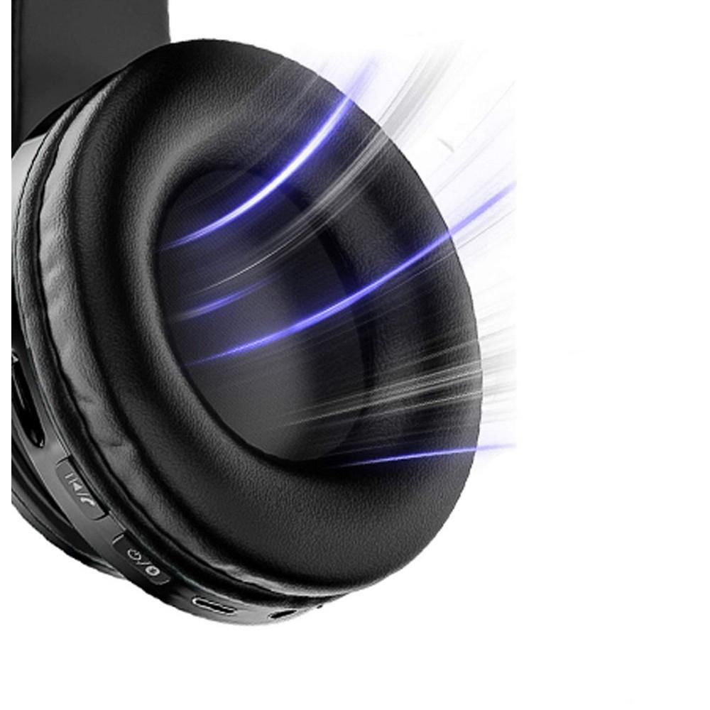 Wireless Headphones Wireless Earbuds B39 LED Light Up Foldable Headset Bluetooth 5.0 Stereo Headphones Built in Microphone -Black - Image 7