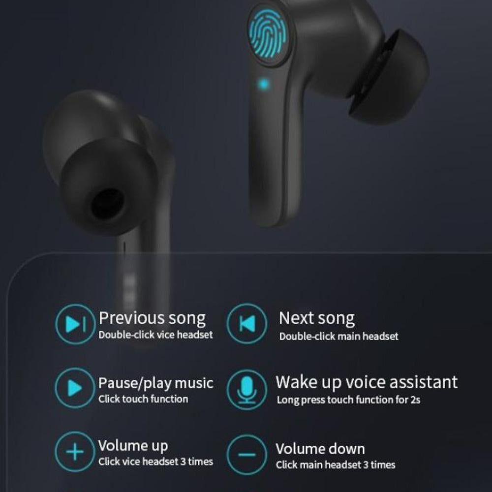Wireless Headphones Wireless Earbuds B11 Wireless Earbuds Bluetooth 5.0 Headphones TWS Headset with Charging Case -Black - Image 4