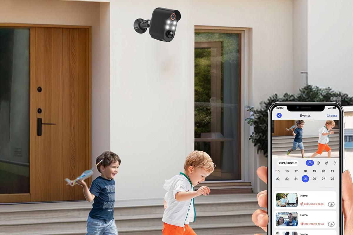 Wireless Security Camera with AI Motion Detection Real Time Notifications Waterproof -Black - Image 4