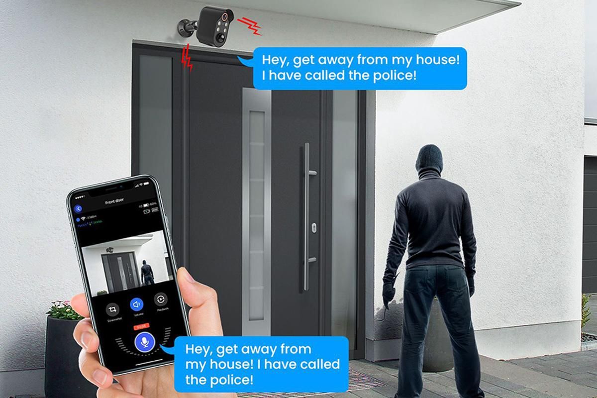 Wireless Security Camera with AI Motion Detection Real Time Notifications Waterproof -Black - Image 5