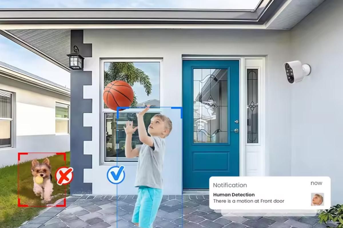 Wireless Security Camera with AI Motion Detection Real Time Notifications Waterproof -White - Image 4