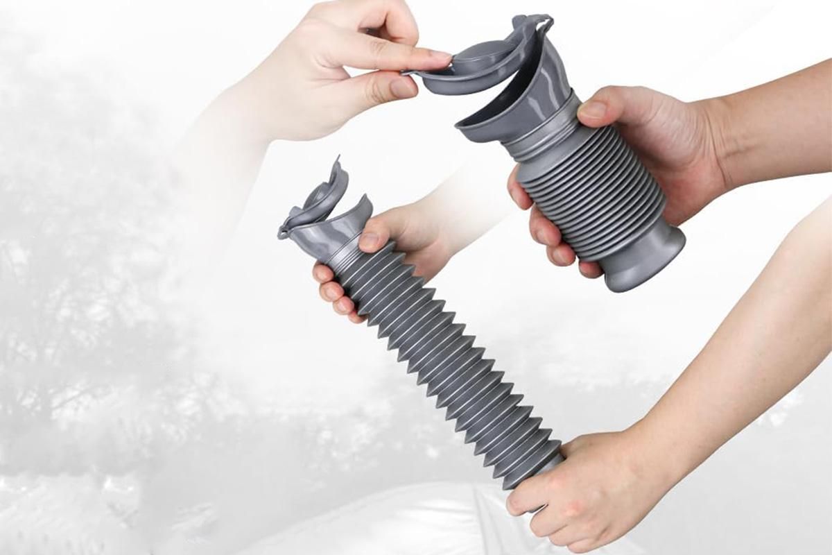 2Pcs 750ml Pee Bottles Collapsible Urine Bottle Car Pee Bottle-Grey - Image 2