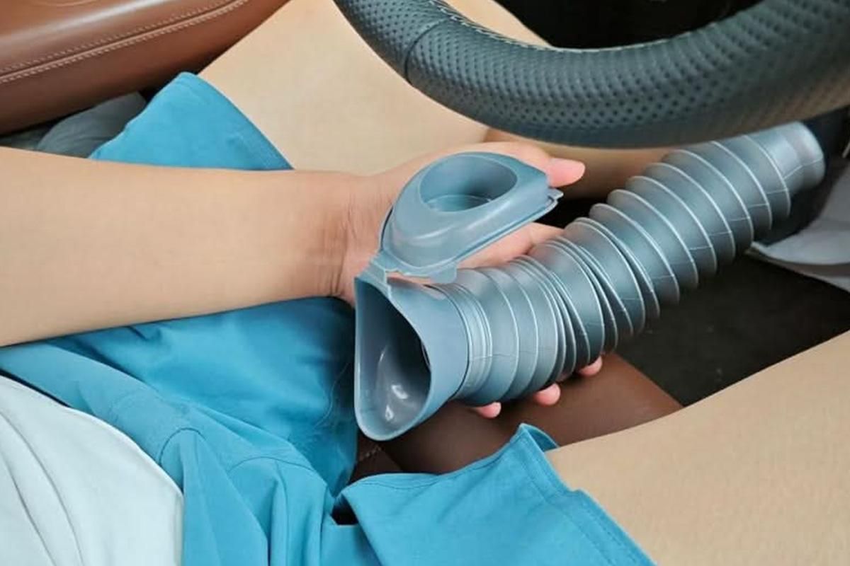 2Pcs 750ml Pee Bottles Collapsible Urine Bottle Car Pee Bottle-Grey - Image 6