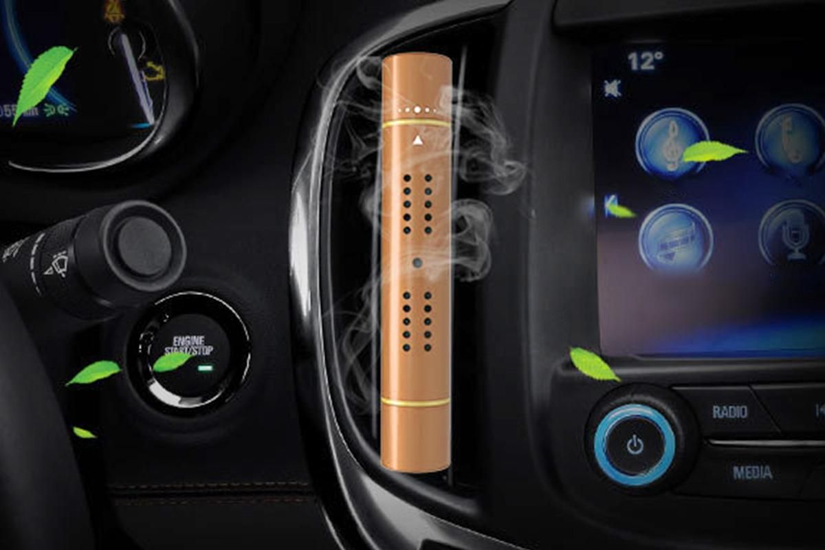 Car Air Vent Clip Air Freshener with Scent Sticks Metal Aroma Diffuser-Gold - Image 4