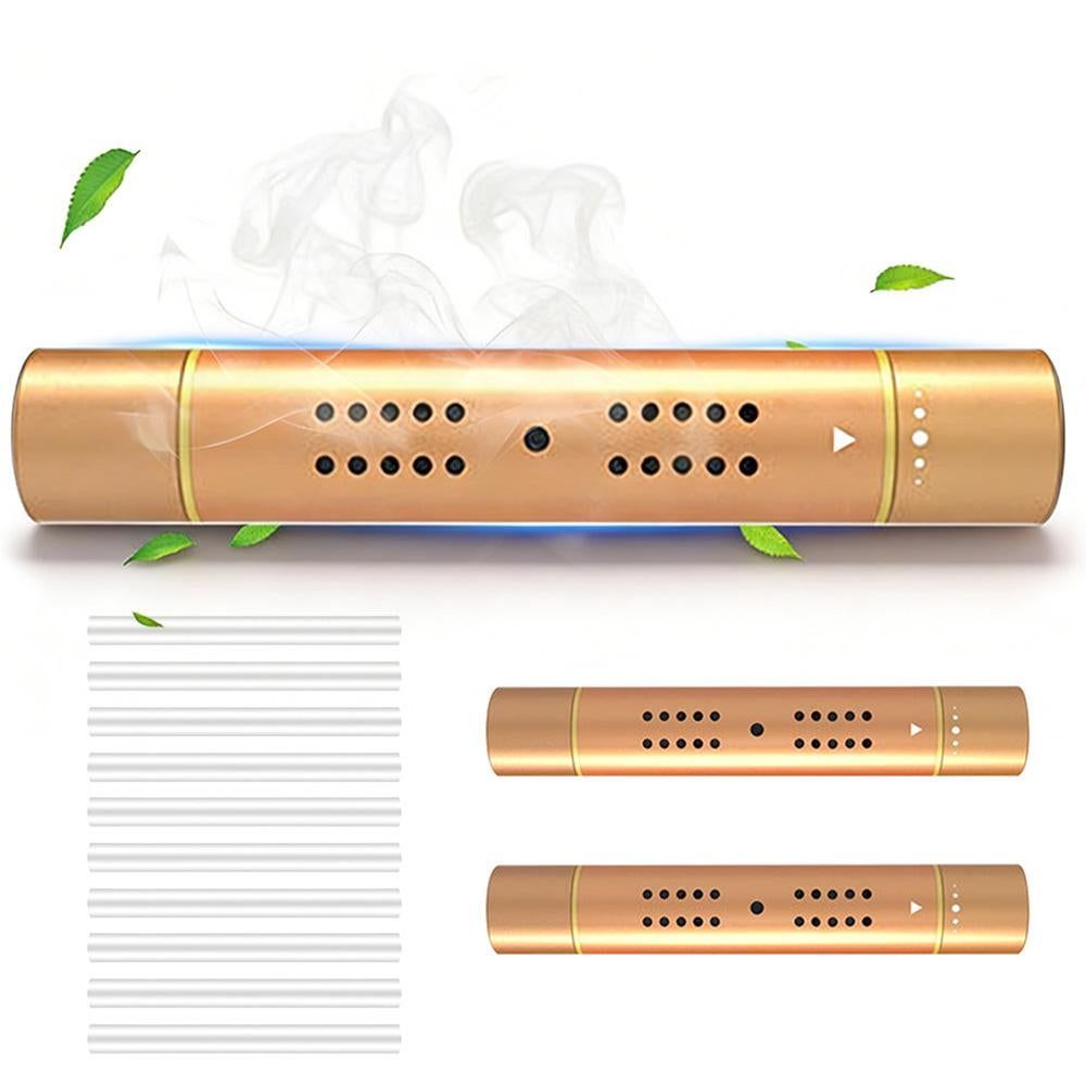 Car Air Vent Clip Air Freshener with Scent Sticks Metal Aroma Diffuser-Gold - Image 7