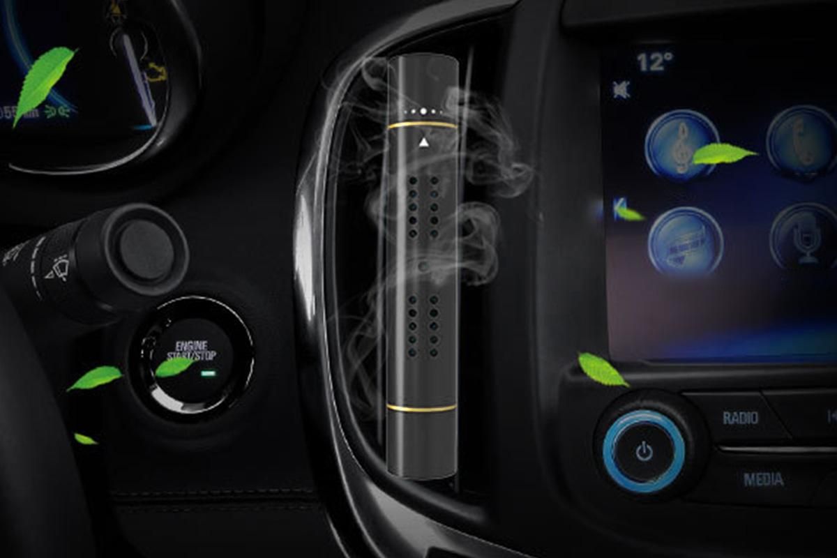 Car Air Vent Clip Air Freshener with Scent Sticks Metal Aroma Diffuser-Black - Image 5